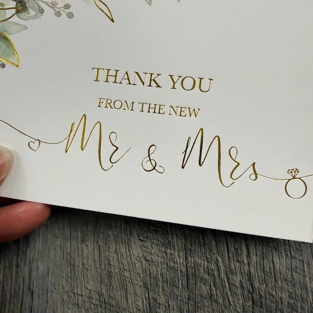 Greenery Thank You Wedding‎ Cards